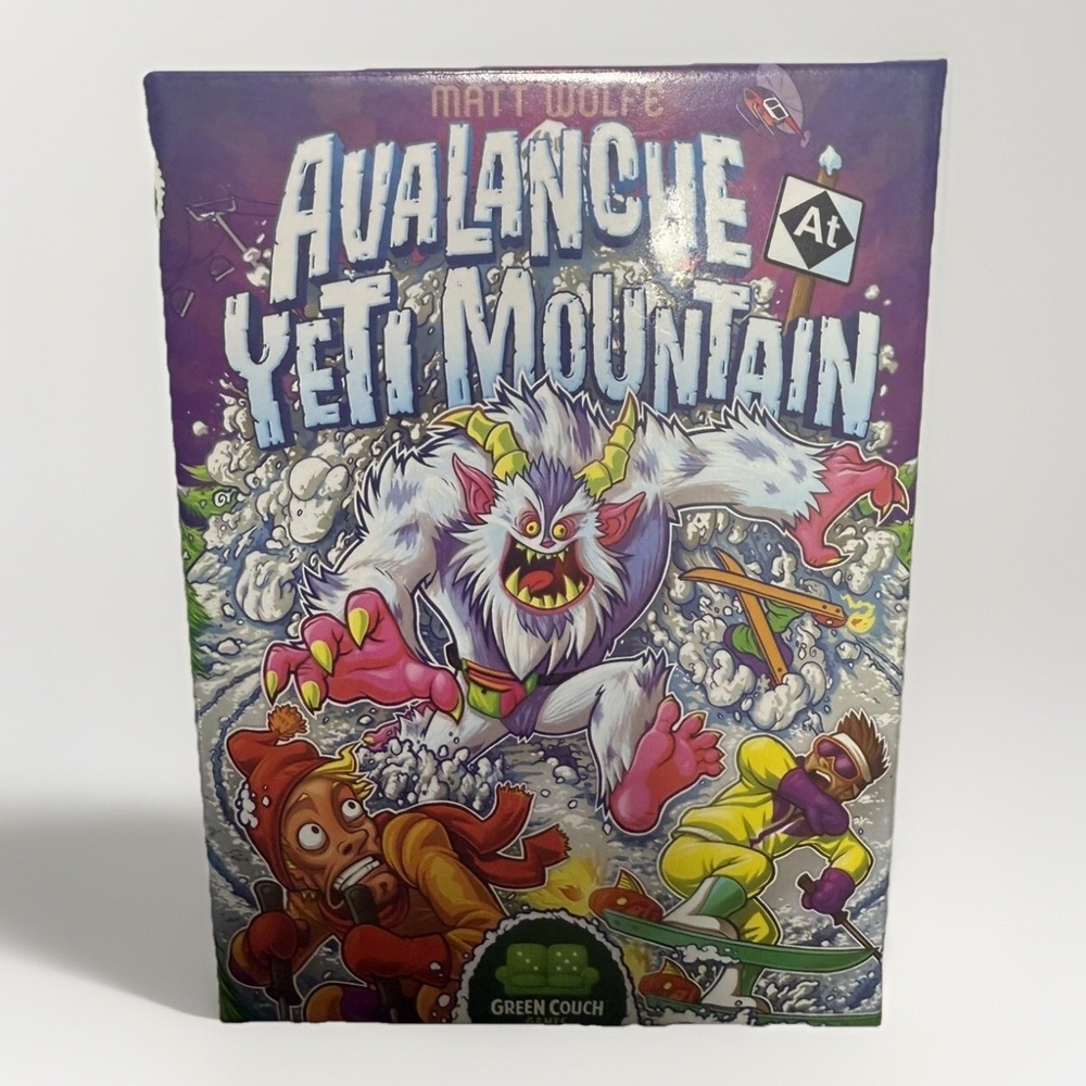 Avalanche at Yeti Mountain- Card Game Matt Wolfe Green Couch Strategy Board Game